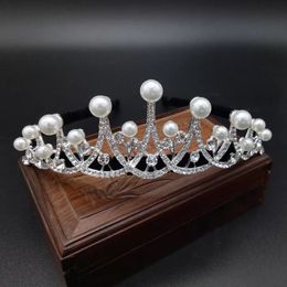 Girls Crowns With Rhinestones Wedding Jewelry Bridal Headpieces Birthday Party Performance Pageant Crystal Tiaras Wedding Accessories BW-MR.0025