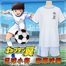 -Halloween Anime Captain Tsubasa Ozora cosplay costume Tsubasa Uniforme NO.10 Football Équipe sportive Polo Jersey Ensemble complet (Taille asiatique)