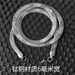Chains 2021 Herringbone Chain Blade NECKLACE Flat Clavicle Necklace1174V