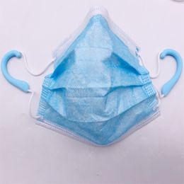 Disponibile Ear Hooks colore puro morbido silicone Proteggi bocca maschera di protezione Pad confortevole paraorecchie di protezione unisex 1zf E19