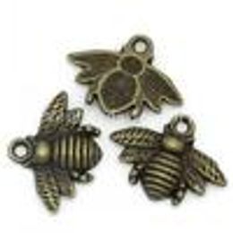 Wholesale- Bee Antique Bronze 21x16mm,50PCs (B27512) New Jewelry making DIY Free shipping for bracelet necklace