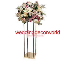 The new wedding flower road height window display rack European metal flower wearing wedding main table decoration furnishing articles decor