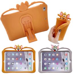 3D Cartoon Soft Stand Kids Children Case For Apple Ipad2 Pro 11 2020 Mini 4 2019 9.7 10.2 Smart Cover Case