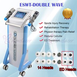 Other Beauty Equipment shock wave therapy machine for erectile dysfunction two handles can work at the same time neweswt shockwave physical therapy