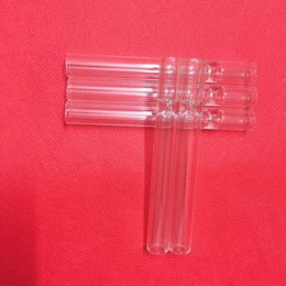 Transparent Pyrex Glass One Hitter Pipe Philtre Tube Cigarette Holder Tips Portable Innovative Design Mouthpiece For Smoking Tool DHL Free