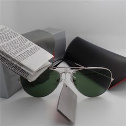 Wholesale-High quality Brand Designer Fashion Mirror Men Sunglasses UV400 Vintage Sport Sun glasses With box and cases