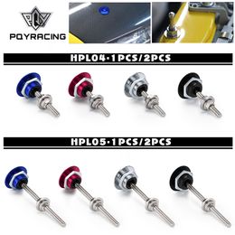 1.25" Universal Style Push Button Billet Hood Pins Lock Clip Kit For BMW ect Car Quick Pins PQY-HPL04/05