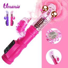 5-mode Rotation + 12-mode Dolphin Vibrators Dual Vibration Clitoris Stimulator G spot Vibrator Adult Sex Toys for Woman T191212