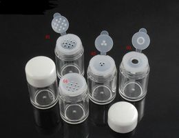 10ml Clear Empry Cosmetic Sifter Loose Powder Jars Container Screw Lid DIY Bottle For Makeup Tools Refillable Bottles SN311