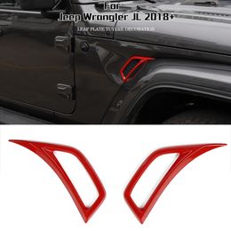 Leaf Plate air Inlet Decoration For Jeep Wrangler JL 2018 Factory Outlet High Quatlity Auto Internal Accessories