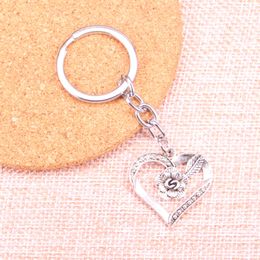 28*28mm heart flower KeyChain, New Fashion Handmade Metal Keychain Party Gift Dropship Jewellery