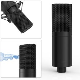 Freeshipping USB Condenser PC Microphone with Adjustable desktop mic arm &shock mount for Studio Recording YouTube Vocals Voice