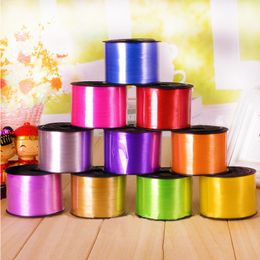 100 yard 5mm Multicolor Balloon Ribbon Curling Ribbon Roll DIY Gifts Wrapping Supplies Wedding Crafts Birthday Party Decorations
