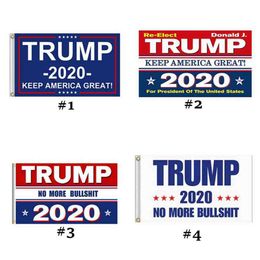 4 Styles Trump 2020 Flag 90*150CM Donald Keep America Great Print USA Banner Party Banner Flags ZZA2289 50PcsN