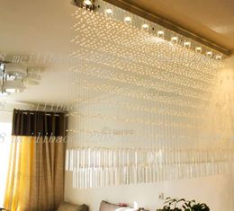 Luxury Bar Counter Crystal Light Partition Light Rectangular Crystal Chandelier Lamps FOR Decorative Living Room Restaurant MYY