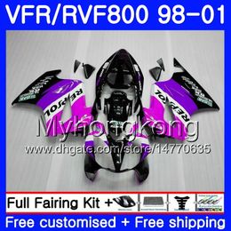 Body Repsol purple For HONDA Interceptor VFR800R VFR800 1998 1999 2000 2001 259HM.30 VFR 800RR VFR 800 RR VFR800RR 98 99 00 01 Fairing kit