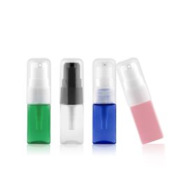 50pcs 10ml Small Cream Pump Plastic Bottles Lotion Cosmetic Packaging Treatment Pump Container Personal Care Sample Bottle