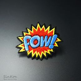 POW Size:4.5x5.5cm Iron On Patch Embroidered Applique Sewing Clothes Stickers Garment Apparel Accessories Badges