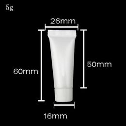 5/10/15/20/30g Empty white Soft Tube For Cosmetics Packaging,Sample Lotion Cream Plastic Bottles,Unguent Containers Tube squeeze
