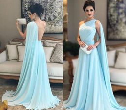 Elegant One Shoulder Evening Dresses Saudi Arabia Dubai A Line Holiday Wear Formal Party Prom Gowns Plus Size