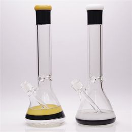 15.5in Hookah Colour edge beaker glass bong waterpipe dabrig with clear downstem 1 clear bowl included Global delivery