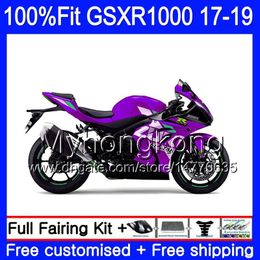 Injection For SUZUKI GSX R1000 K17 GSX-R1000 Good Hot purple GSXR 1000 331HM.69 L7 L8 GSXR-1000 GSXR1000 17 18 19 2017 2018 2019 OEM Fairing