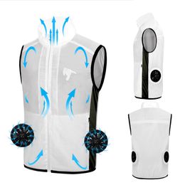 Summer Air Conditioning Heatstroke Countermeasures Cooling Suit Vest High Temperature Protective Outdoor Working Clothes Tops