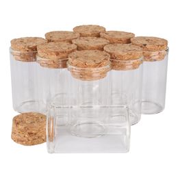 24 pieces 20ml 30*50mm Test Tubes with Cork Stopper Spice Bottles Container Jars Vials DIY Craft Small Glass Bottle