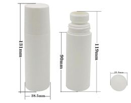 100ml White Roll Plastic Bottle Empty Roller Bottles 100CC Roll-on Ball Bottle Deodorant Perfume Lotion Light Container SN2634