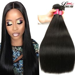 Brazilian Virgin Human Hair Straight 3 Bundles Unprocessed Brazilian Straight Virgin Hair