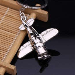 Creative Key Chains Aeroplane Metal Keychains Fashion Pendant Bag Hanging Personality Key Chain For Fans Gifts