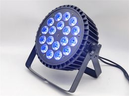 Aluminum Alloy LED Par 18x18W RGBWA UV Lights 6in1 LED Lighting DMX512 Disco Light Professional Stage Dj Equipment Fast Shipping