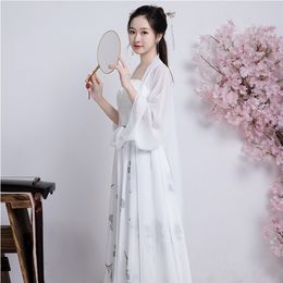 -Летние сексуальные белые Hanfu фея платье принцессы девушки косплей бальные платья китайские народные танцы костюмы династии тан китайская древняя одежда