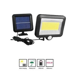 100/56/30 LED Solar Light PIR Motion Sensor Waterproof Outdoors Garden Solar Power Light Street Wall Lighting Lamp split mount indoor home s