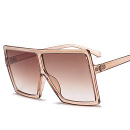 Wholesale-Square Sunglasses for Women Brand Designer Big Frame Square Sunglasses Vintage Oversized Sun Glasses TravLadies Shades UV