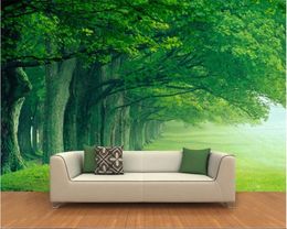 beibehang Custom baby wallpaper deep forest big tree landscape home interior background wall paper mural wall papers home decor