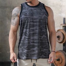 Men Quick Dry Fitness Vest Tank Top Sleeveless Shirt Bodybuilding Undershirt Gym Workout Exercise Sport Singlet Running Stringer