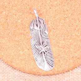 21pcs Charms feather eagle 56*15mm Antique Making pendant fit,Vintage Tibetan Silver,DIY Handmade Jewellery