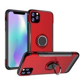 Heavy Duty Phone Case For iPhone 11 Pro Max XS X 8 7 6S Plus Ring Holder Armor Shockproof Cover Samsung Note10 S10e