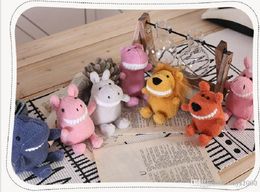 12 New Kids Easter Smiling Big tooth doll small pendant plush doll Sleeping stuffed Doll Toddler Toys Kids Gift