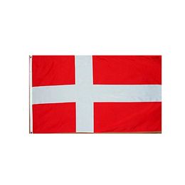 -150X90CM 3X5FT Дания Флаг Полиэстер Ткань висячей Реклама Летающих Флаги Pritning с латунными втулками, бесплатная доставка