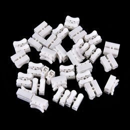 500Pcs/pack 2 Pins Electrical Cable Connector Lighting Accessories CH2 Quick Splice Lock Wires Terminal Barrier Block Lamp connection Spring Wire Connectors