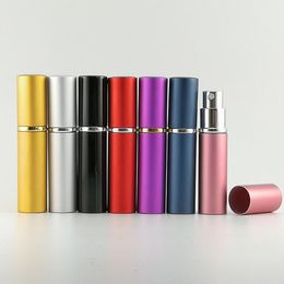 Hot Selling 5ml Mini Portable Refillable Perfume Aluminium Atomizer Spray Bottle &Traveler Empty Bottles For Cosmetics LX1539