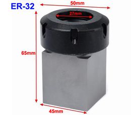 ER25 ER32 ER40 Square Collet Chuck Block Tool Holder 3900-5124 45x65mm For CNC Lathe Engraving Machine Tools