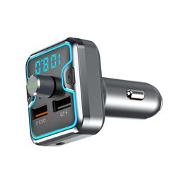QC 3.0 car Bluetooth Hands Free MP3 Player/Phone to Radio FM Transmitter T45Q