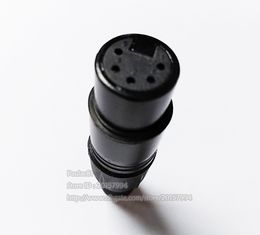 XLR 5Pin Female plug MIC Microphone Connector Black Color/10PCS