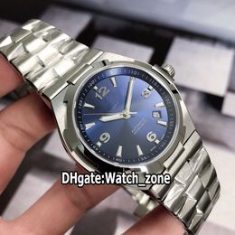 Luxury New Overseas Date 42mm P47040/000A Miyota 8215 Automatic Mens Watch Blue Dial Stainless Steel Bracelet Sapphire Glass Sport Watches.
