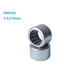 100pcs/lot HK0306 Drawn Cup Type Needle Roller Bearing 3*6.5*6mm 3x6.5x6mm