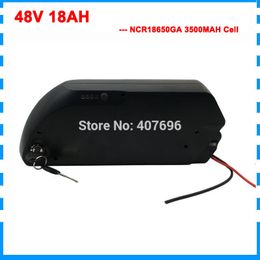 Free custom fee Electric Bike Battery 48V 18AH li ion battery with NCR GA 3500MAH 18650 cells for Bafang 48v 1000w ebike motor