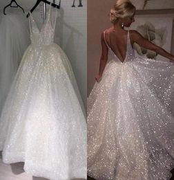 white sparkly wedding dress